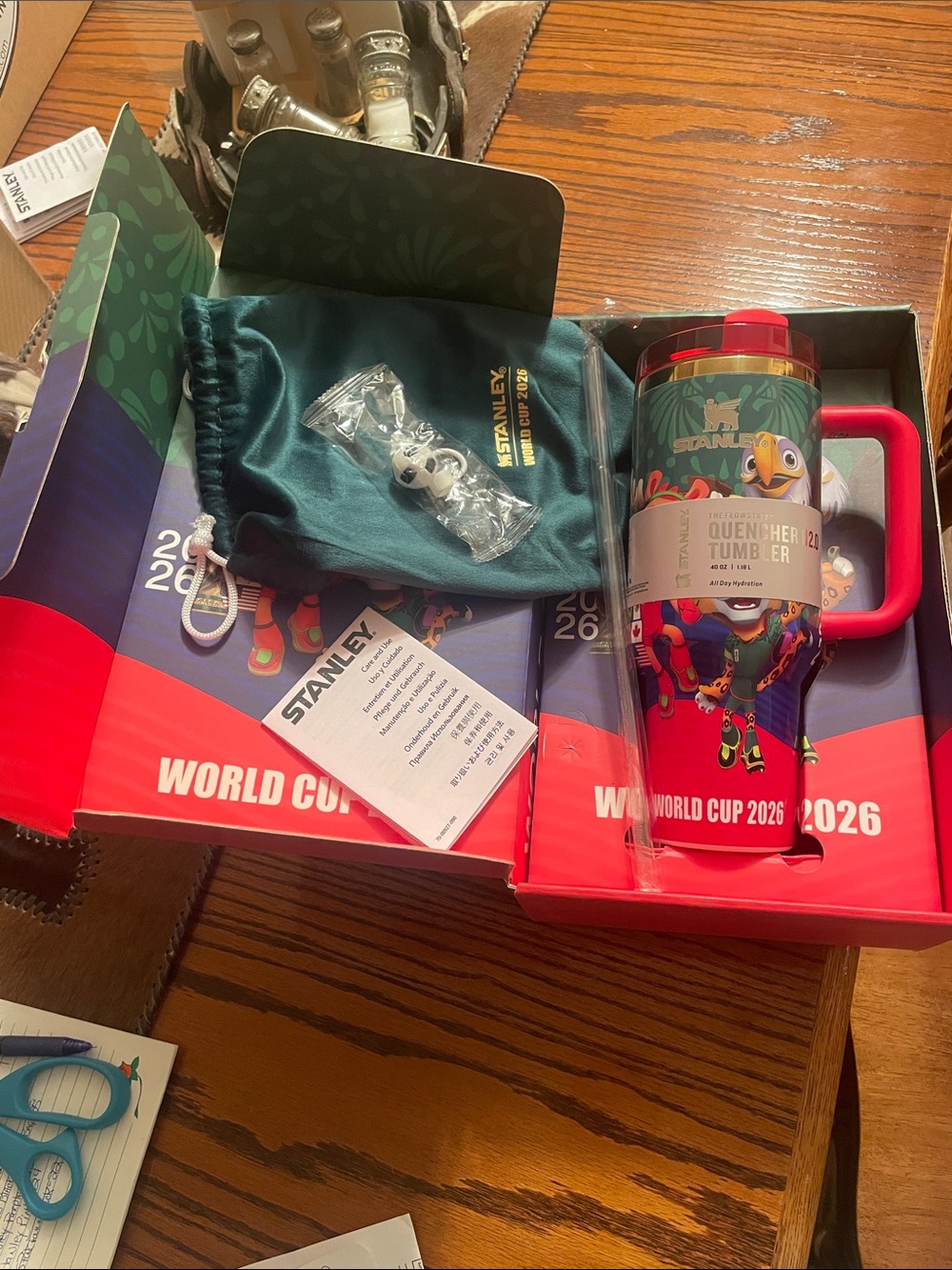 Stanley Red & Green World Cup 2026 Quencher Tumbler